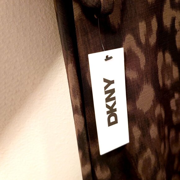 DKNY Womens 3/4 Sleeve Midi Dress with Removable Belt, DKNY Cocktail Dress - Picture 6 of 9